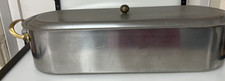 Aluminium Fish Kettle with insert lifter 58 cm x 18 cm (no makers mark)