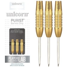 John Lowe Phase 2 Gold Shark Grip Purist 90% Tungsten Steel Tip Darts by Unicorn