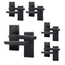 Black Door Handles, 5 Pairs