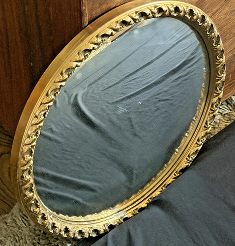 Antique victorian oval gilt - oval,