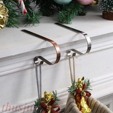 Christmas Stocking Holder Xmas Fireplace Hanger Hook Holiday Mantel Garland Clip