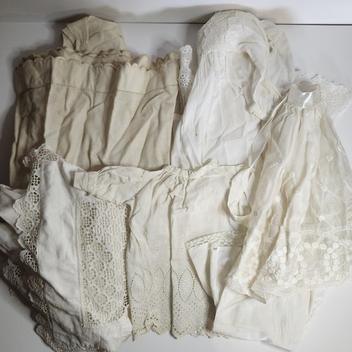 Lot linen vintage baby - of,