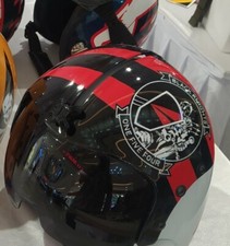 HGU-33 BLACK KNIGHT SQUADRON AVIATOR FIGHTER PILOT HELMET + Badges