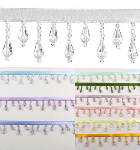 Ribbon teardrop beaded - ribbon,