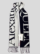 Alexander McQueen Oversized Logo Cashmere Scarf Unisex RRP £380