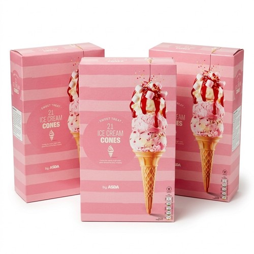 Asda cones ice - x3,