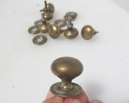 Antique brass cabinet knob - cabinet,