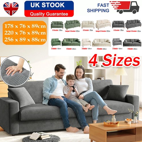 Seater corduroy sofa jumbo - seater,