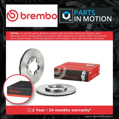 Brake discs pair vented - discs,
