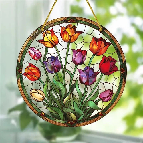Vibrant tulip flowers - tulip,