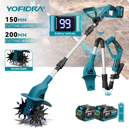 Electric garden tiller - electric,
