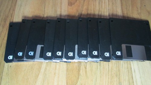10x floppy disks - hd, 1.44