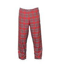 Adults Royal Stewart Punk Rocker Scottish Fancy Dress Red Tartan Trousers