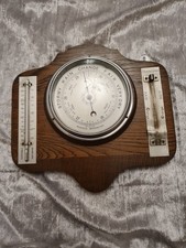 Vintage British Made Aneroid Barometer.
