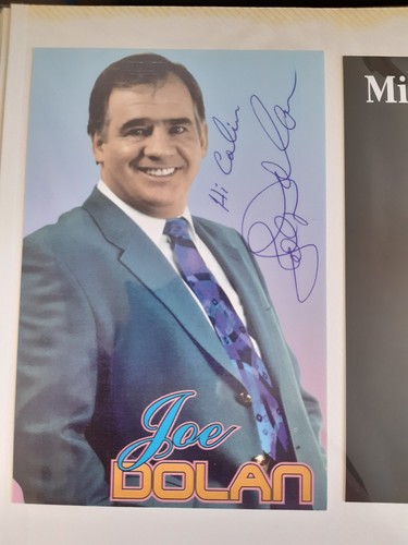 Joe dolan signed photo - joe,