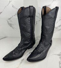 Wrangler Black Leather Western