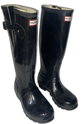 Black hunter wellies - hunter, size