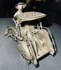 Rickshaw Figure Asian Silver
