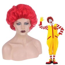 Ronald McDonald Cosplay Costume Adult Funny Party Fancy Dress Halloween Outfits*