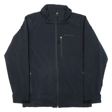 COLUMBIA Fleece Lined Mens Coat Blue M