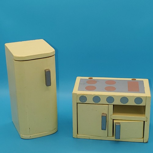 Dolls house 1950 retro green - house, 1950's