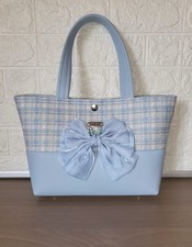 Baby Blue Faux Leather &