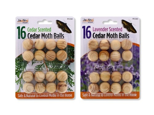 16pcs wood moth balls - wood,