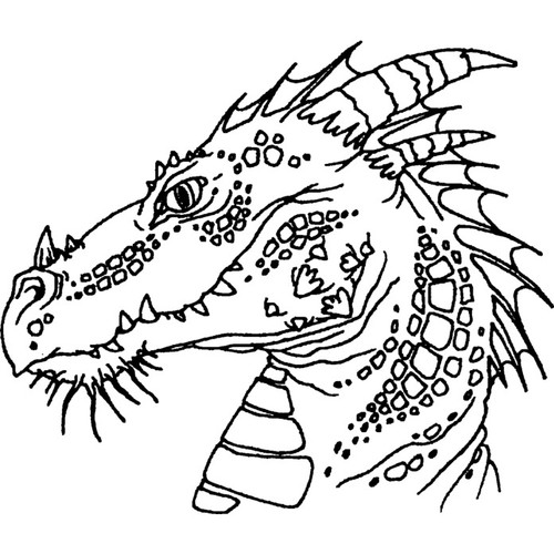 Dragon head unmounted rubber - 'dragon,