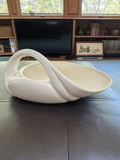 ?RARE Antique Swan Pottery Planter Large Vase Very Unique Decor! 1 Day Ship!?