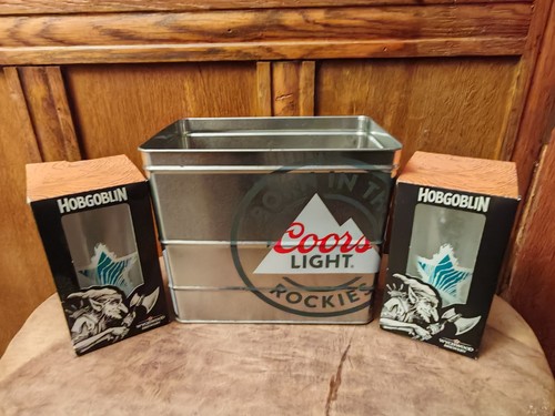 Coors light metal ice bucket - ice,