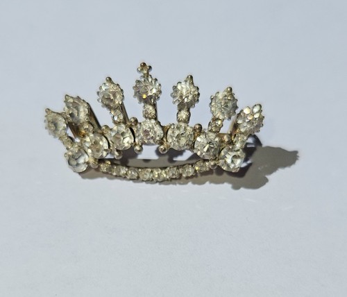 Vintage gold tone rhinestone - vintage,