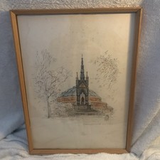 Framed Watercolour of Royal