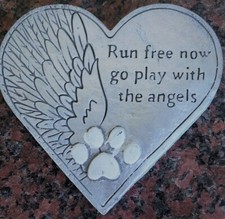 Heart Shaped Latex Mould To Make Pet Memorial Plaque, Cat or Dog Ornament, Hobby