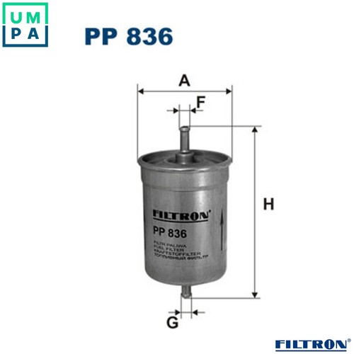Fuel filter 836 - filter,
