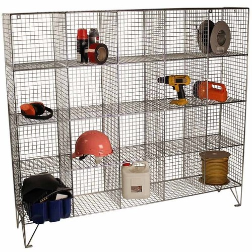 Large wire mesh lockers - large,