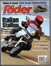 Rider Magazine August 2003-