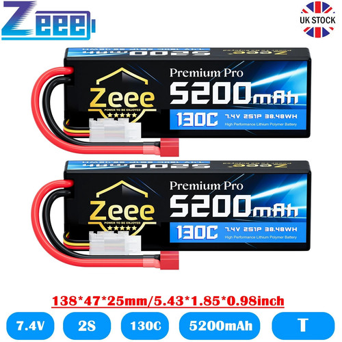 Zeee 2s lipo battery - 2x,