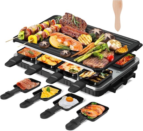 Raclette grill indoor - 2-in-1,