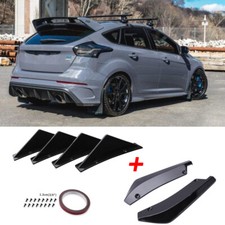 Rear Bumper Lip Diffuser Spoiler Splitter Rear Spat For Ford Focus RS ST MK3 MK4
