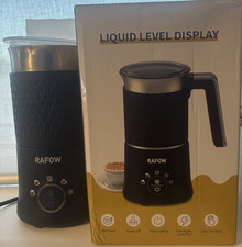 Electric Milk Frother 5-in-1 Automatic 350ml Capacity with Silent Operation