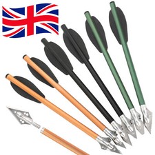 24 X 6.3'' Archery Arrow Bolts Blade Broadhead Alloy Shaft Bow Hunting Target