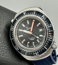 Rare Squale Professional 101 Atmos Ref 2002A Blue/Grey 1000m Diver 44mm Swiss