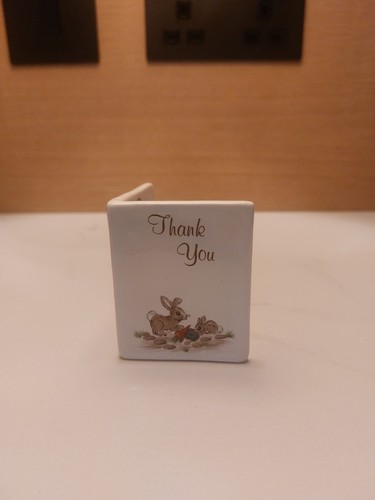 Vintage ceramic thank you - vintage,