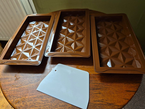 Chocolate bar moulds - chocolate, set