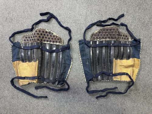Y10027 yoroi iron shin guards - yoroi,