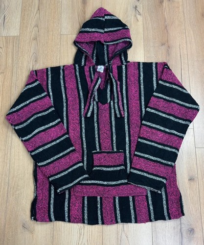 Vintage baja hoodie pink black - vintage,