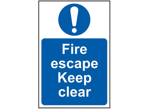 Scan fire escape keep - , clear