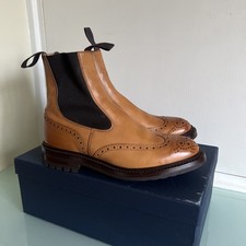 Trickers Henry Burnished Brogue Boots UK8