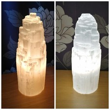 Selenite Crystal Lamp Mountain