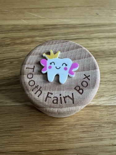 Wooden tooth fairy - tooth, box
